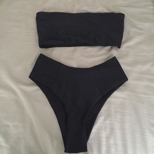 Romwe plain bandeau bikini set - NWT!!!